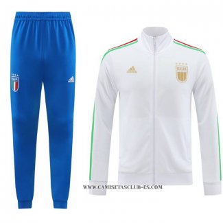 Chandal de Chaqueta del Italia 24-25 Blanco