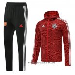 Chandal de Rompevientos del Manchester United 21-22 Rojo