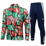 Chandal de Sudadera del Arsenal 24-25 Rojo Verde