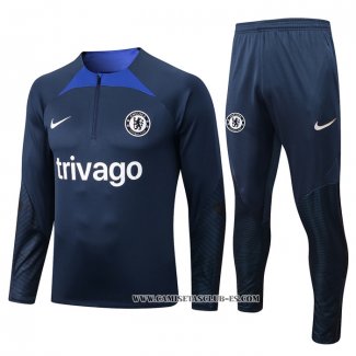 Chandal de Sudadera del Chelsea 22-23 Azul