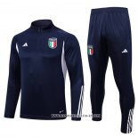 Chandal de Sudadera del Italia Nino 23-24 Azul