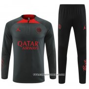 Chandal de Sudadera del Paris Saint-Germain Jordan 22-23 Gris