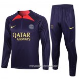 Chandal de Sudadera del Paris Saint-Germain Nino 23-24 Purpura