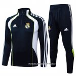 Chandal de Sudadera del Real Madrid 25-26 Negro Blanco
