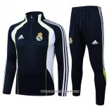 Chandal de Sudadera del Real Madrid 25-26 Negro Blanco
