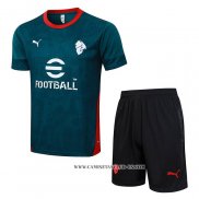 Chandal del AC Milan 25-26 Manga Corta Verde - Pantalon Corto