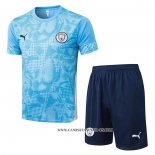 Chandal del Manchester City 25-26 Manga Corta Azul - Pantalon Corto