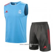 Chandal del Real Madrid 21-22 Sin Mangas Azul