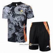 Chandal del Real Madrid Dragon 24-25 Manga Corta Negro - Pantalon Corto