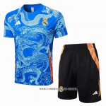 Chandal del Real Madrid Dragon 24-25 Manga Corta Azul - Pantalon Corto