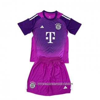Camiseta Bayern Munich Portero Nino 25-26 Purpura