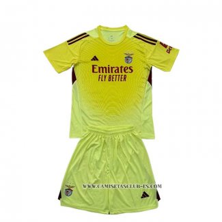 Camiseta Benfica Portero Nino 25-26 Amarillo