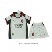 Camiseta Cuarto AC Milan Portero Nino 25-26