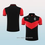 Camiseta Polo del AC Milan 22-23 Negro y Rojo