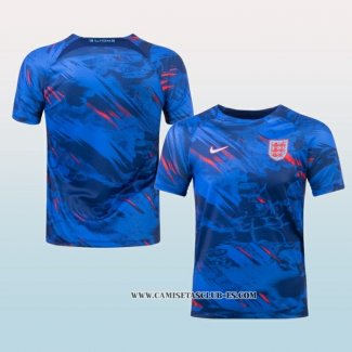 Camiseta Pre Partido del Inglaterra 2022 Azul