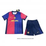 Camiseta Primera Barcelona Nino 24-25 Rojo Azul