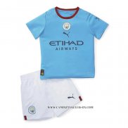 Camiseta Primera Manchester City Nino 22-23