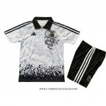Camiseta Real Madrid Dragon Nino 25-26 Gris