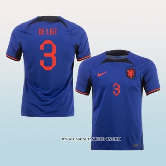 Camiseta Segunda Paises Bajos Jugador De Ligt 2022