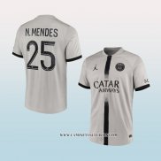 Camiseta Segunda Paris Saint-Germain Jugador N.Mendes 22-23