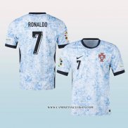 Camiseta Segunda Portugal Jugador Ronaldo 2024