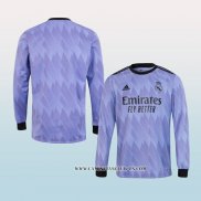 Camiseta Segunda Real Madrid 22-23 Manga Larga