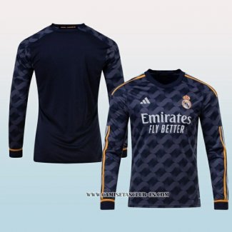 Camiseta Segunda Real Madrid 23-24 Manga Larga