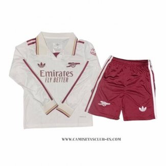 Camiseta Tercera Arsenal Nino 25-26 Manga Larga