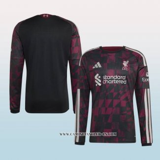 Camiseta Tercera Liverpool 26-27 Manga Larga