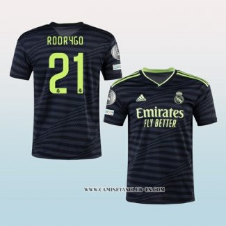 Camiseta Tercera Real Madrid Jugador Rodrygo 22-23