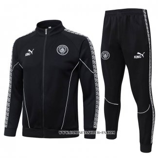 Chandal de Chaqueta del Manchester City Nino 25-26 Negro