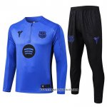 Chandal de Sudadera del Barcelona Nino 25-26 Azul Purpura
