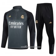 Chandal de Sudadera del Real Madrid 23-24 Gris