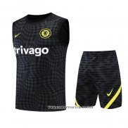 Chandal del Chelsea 22-23 Sin Mangas Negro