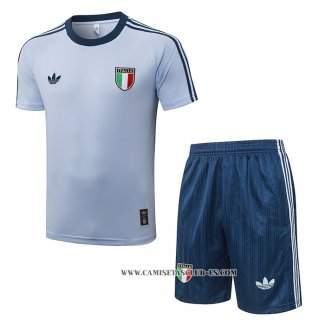 Chandal del Italia 26-27 Manga Corta Azul - Pantalon Corto