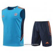 Chandal del Manchester United 22-23 Sin Mangas Azul