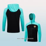 Chaqueta con Capucha del Barcelona 22-23 Azul y Negro