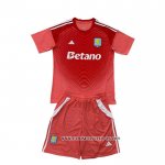 Camiseta Aston Villa Portero Nino 25-26 Rojo
