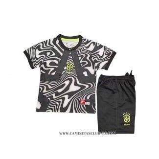 Camiseta Brasil Portero Nino 2026 Negro