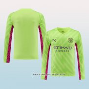 Camiseta Manchester City Portero 23-24 Manga Larga Verde