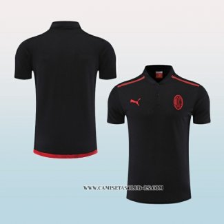 Camiseta Polo del AC Milan 22-23 Negro