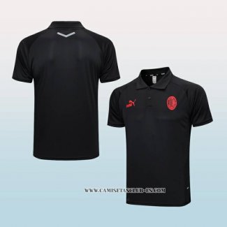 Camiseta Polo del AC Milan 23-24 Negro