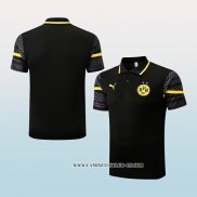 Camiseta Polo del Borussia Dortmund 22-23 Negro y Amarillo