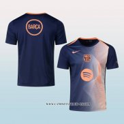 Camiseta Pre Partido del Barcelona 25-26 Azul Naranja