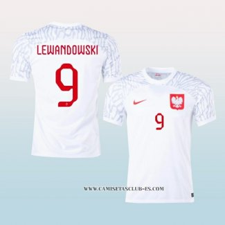 Camiseta Primera Polonia Jugador Lewandowski 2022