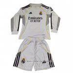 Camiseta Primera Real Madrid Nino 25-26 Manga Larga