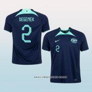 Camiseta Segunda Australia Jugador Degenek 2022