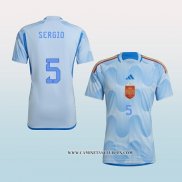 Camiseta Segunda Espana Jugador Sergio 2022