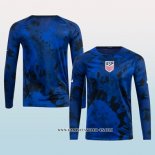 Camiseta Segunda Estados Unidos 2022 Manga Larga