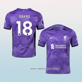 Camiseta Tercera Liverpool Jugador Gakpo 23-24